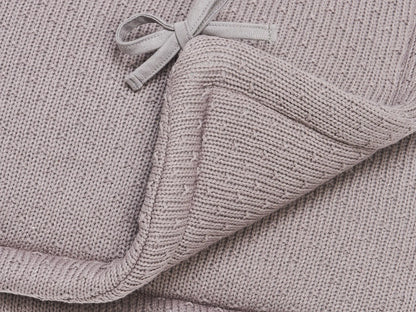 Intérieur et extérieur du tour de lit bliss knit storm grey 