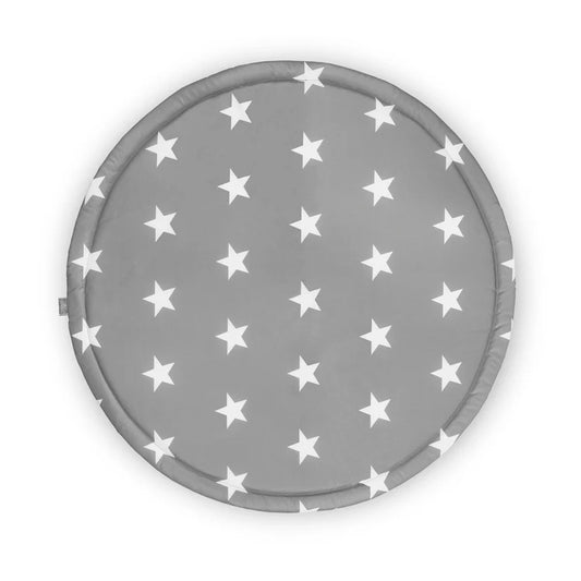 Tapis de parc plastifié rond ø92cm Little Star - Dark Grey Tinours