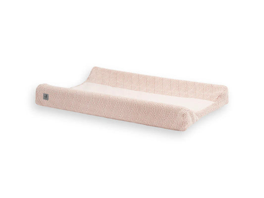 Housse matelas à langer 50x70cm River Knit - Pale Pink Tinours