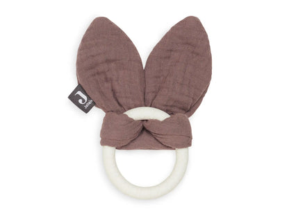 Anneau de Dentition en Silicone Bunny Ears - Chestnut Jollein