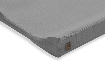 Housse matelas à langer Wrinkled Coton 50x70cm - Storm Grey Tinours