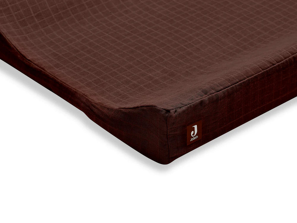 Housse matelas à langer Wrinkled Coton 50x70cm - Chestnut Tinours