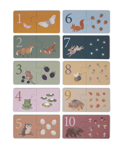 Puzzles Apprendre à compter - Animaux nordiques Filibabba