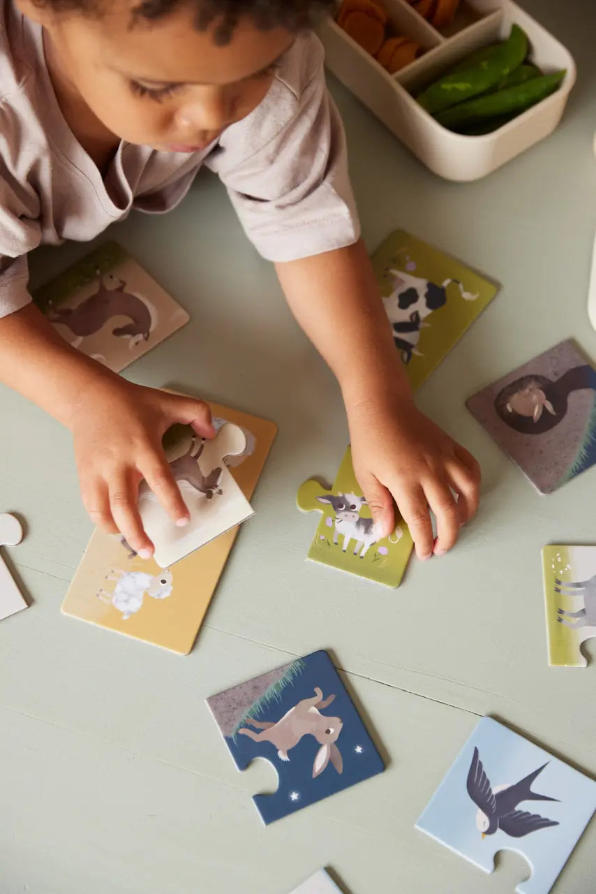 Puzzle Maman et ses bébés - Animaux de la ferme Filibabba