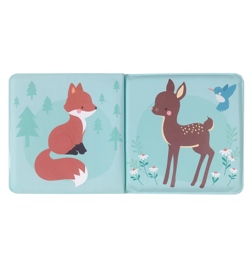 Renard et biche du livre de bain des amis de la foret 